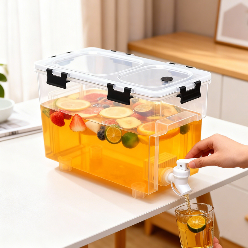 plastic water kettle with tap for juice iced tea beer beverage portable party use non toxic odorless formaldehyde free